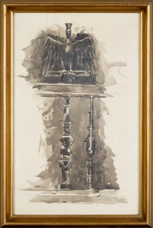 ESCUELA ESPAÑOLA, SIGLO XIXEstudio de reja de iglesia