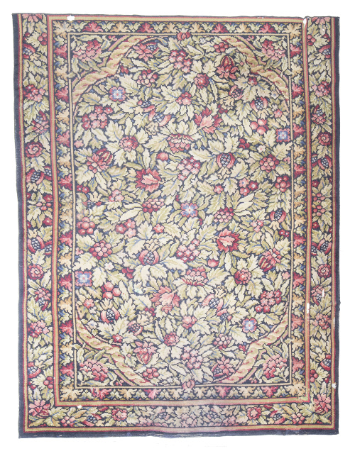 Alfombra en lana de nudo español, S. XX.