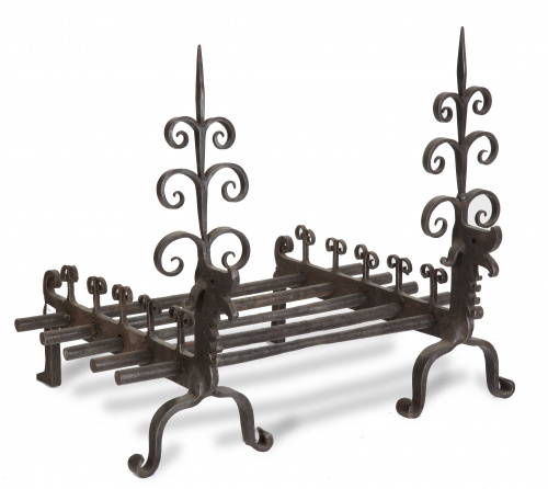 Pieza de chimena de hierro, S. XIX.