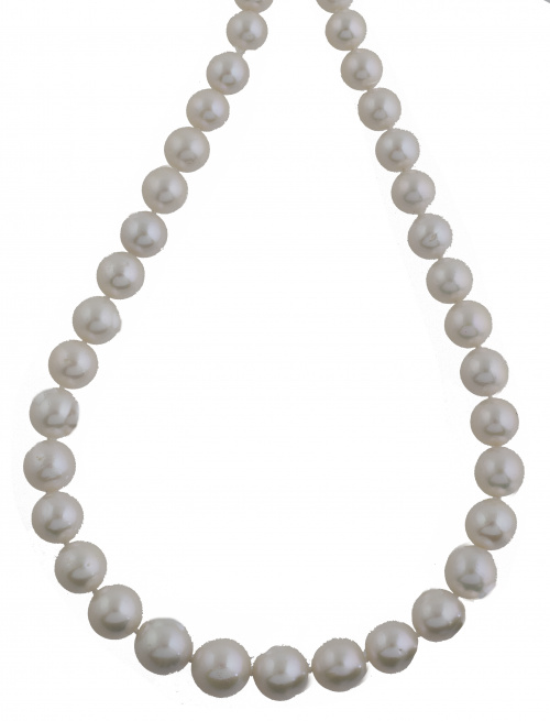 Collar de perlas blancas de los Mares del Sur, con tamaño g