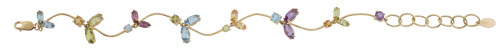 Pulsera de TOUS con flores de amatistas topacios y citrinos