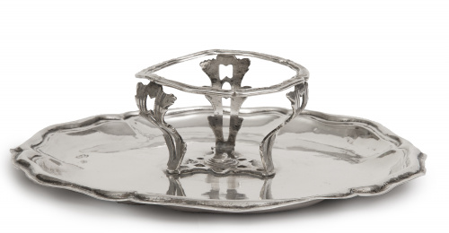 Mancerina Caros IV de plata en su color. Con marcas.Anton