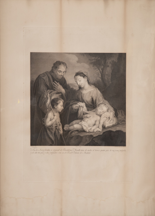 MURILLO (lo pintó) LOUIS ANTOINE RAMONET (grab)Sagrada Fa