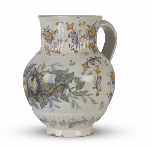 Jarro de cerámica esmaltada.Talavera, h. 1900.