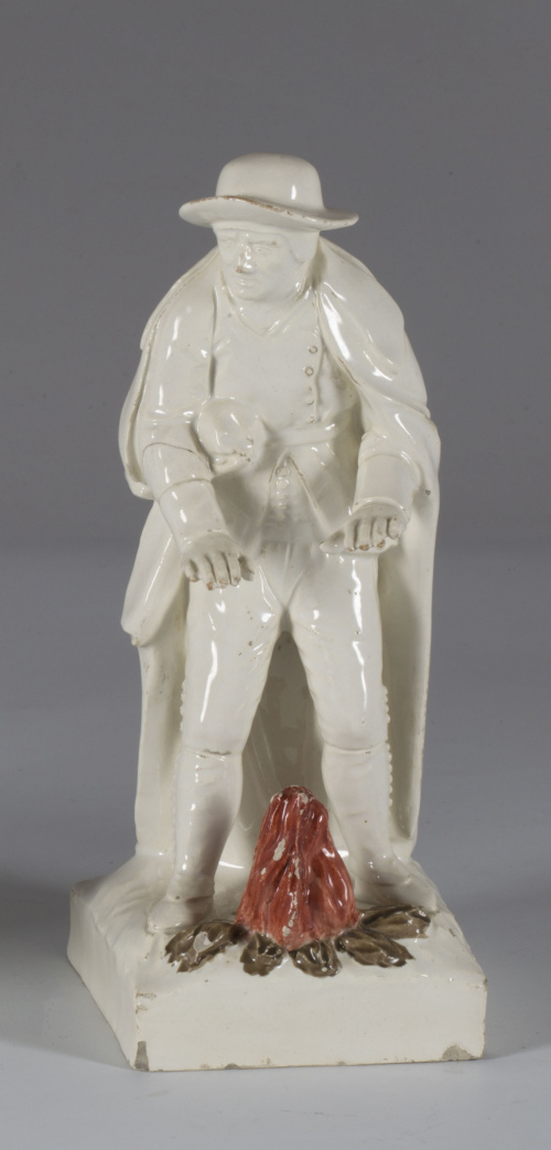 “Alegoría del invierno”Loza esmaltada y policromada.Alcor