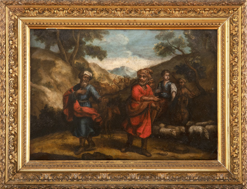 ESCUELA COLONIAL, SIGLO XVIIIJacob y el rebaño Labán