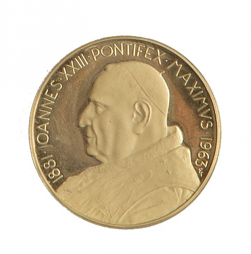 Medalla conmemorativa en oro del Papa de Juan XXIII