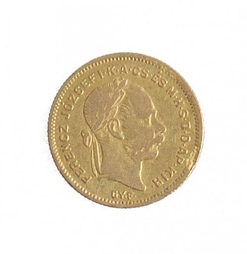 Moneda de 4 florines-10 Francos- Hungría 1870
