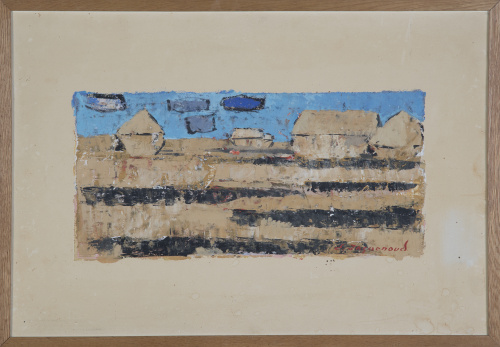 EDOUARD JACQUENOUD (1926 - 1968) Paisaje de campo