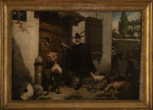 JOSÉ JIMÉNEZ ARANDA (Sevilla,1837 - 1903)Tres escenas del