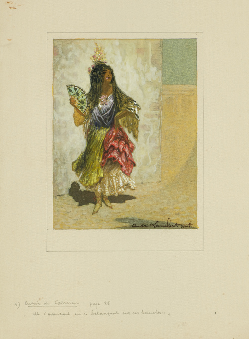 ANDRÉ LAMBERT JORDÁN (Suiza, 1884-París, 1967)Carmen