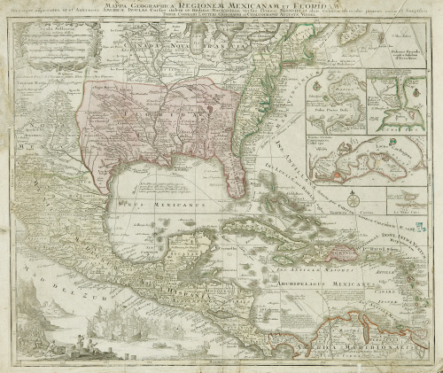 TOBIAS CONRAD LOTTER (1717-1777)Mapa de Centro y Norte de 
