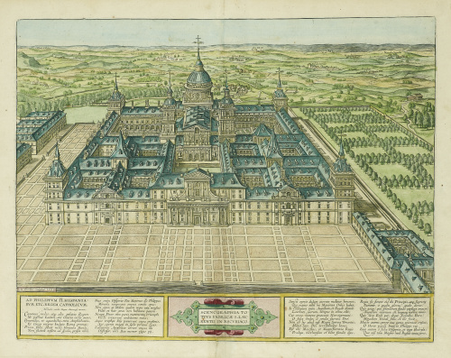 ABRAHAM ORTELIUS (Amberes, 1527- 1598)Vista del Monasterio