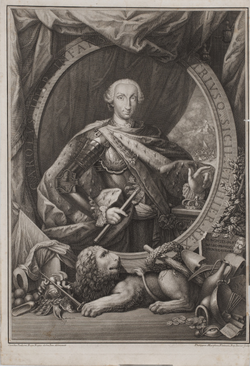 CAMILLUS PADERNI (inv) PHILIPPUS MORGHEN (sculp)Retrato de
