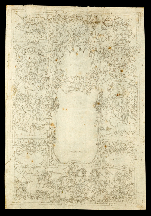 FRAY MATIAS DE IRALA (1680 - 1753). Orla decorativa para l