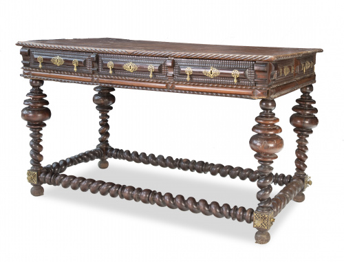 Mesa de centro de madera de palosanto.Trabajo portugués, 