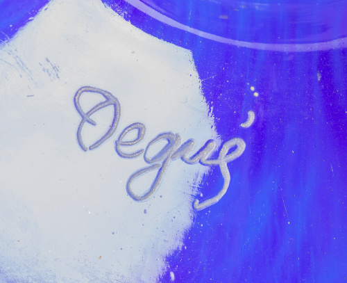 Edouard Cazaux (1889-1974) para Degué.Jarrón de cristal d