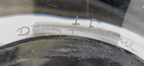 Daum.Centro de cristal tallado, años 50.Firmado en la b