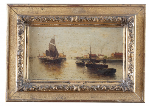 HENRI FABRE (1880-1950)Veleros frente a la costa