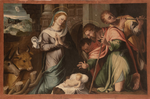 ESCUELA CASTELLANA, SIGLO XVIAdoración de los pastores