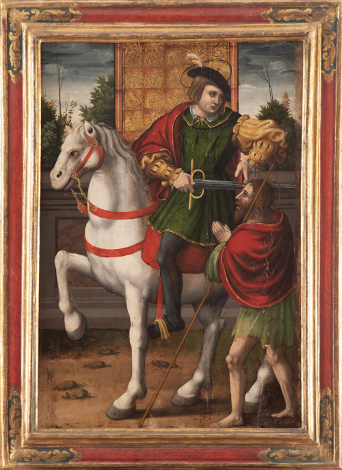 ESCUELA CASTELLANA, SIGLO XVISan Martín partiendo la capa