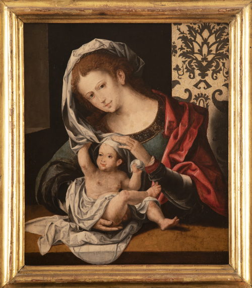 SEGÚN JAN MABUSE GOSSAERTVirgen con Niño