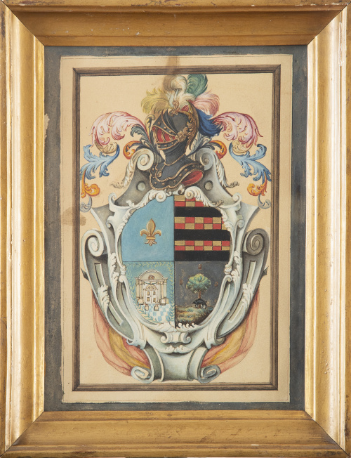 ESCUELA ESPAÑOLA, SIGLO XIXEscudo de armas