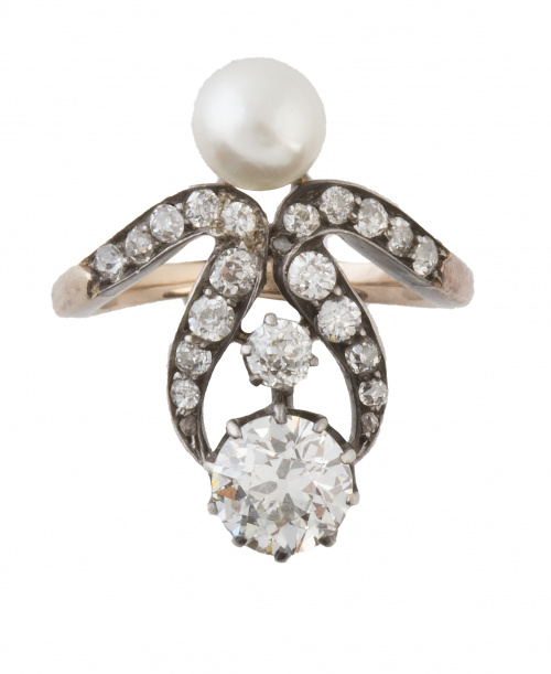 Sortija lanzadera Belle Epoque con un brillante de 0,80 ct 