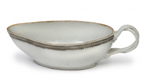 Salsera de porcelana esmaltada de compañia de indias.Chin