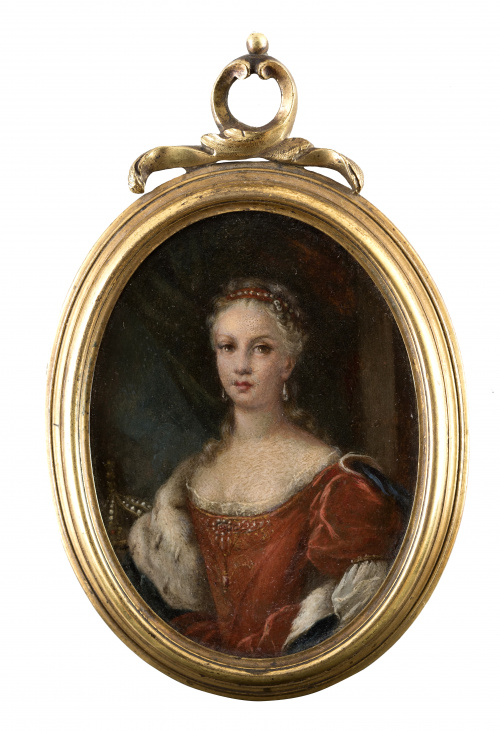 ESCUELA NAPOLITANA, H. 1750Retrato de María Amalia de Saj