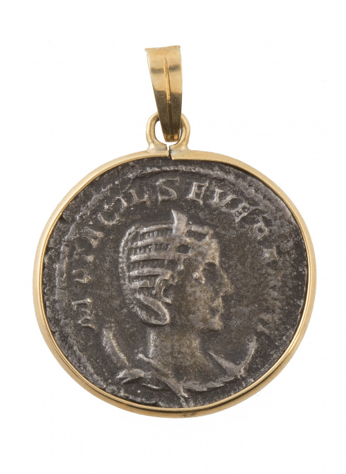 Colgante con moneda romana de un Antoniniano de Octacilia S