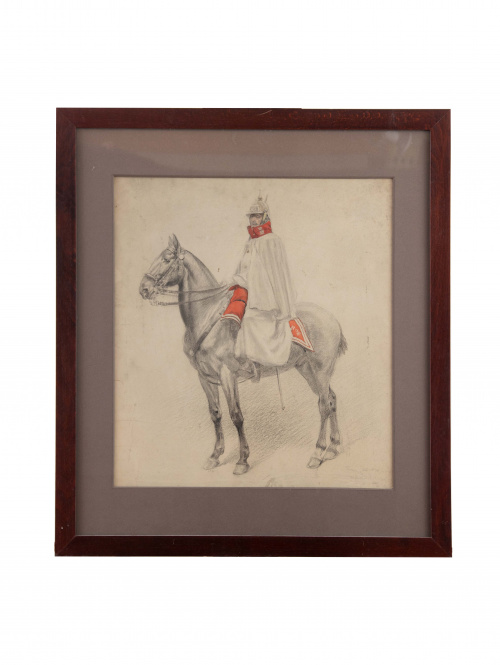 GEORGE SCOTT (1873 - 1942)Guardia real a caballo
