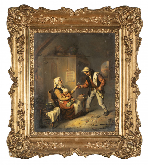 SEGUIDOR DE ADRIAEN VAN OSTADE (Escuela holandesa, siglo XI