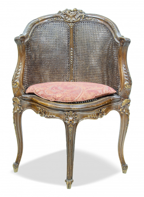 "Bergère de Bureau" de estilo Luis XVI, de madera de haya t