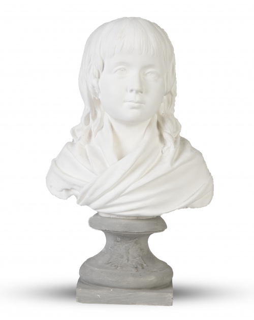Busto de Luis XVII (1785-1795)*, "niño del Temple", en yeso