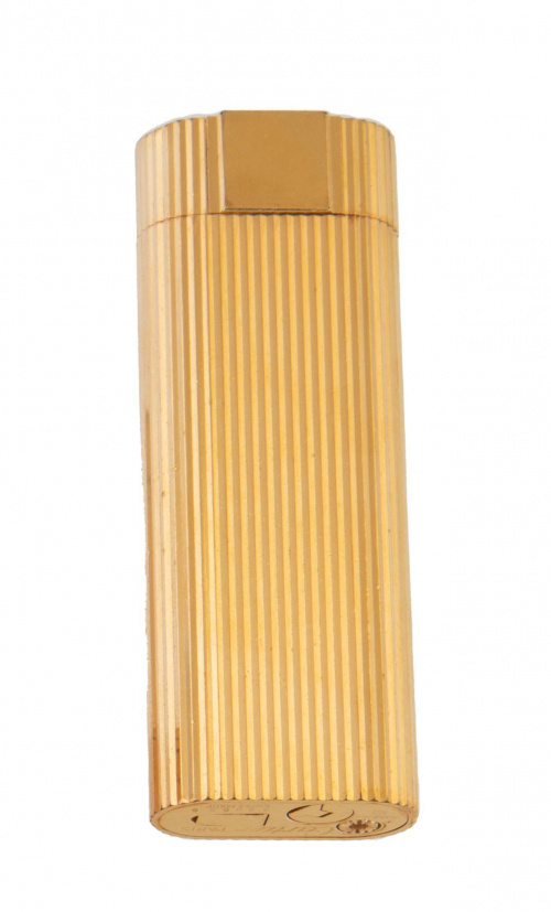 Encendedor CARTIER en plaqué or con decoración de estrias v