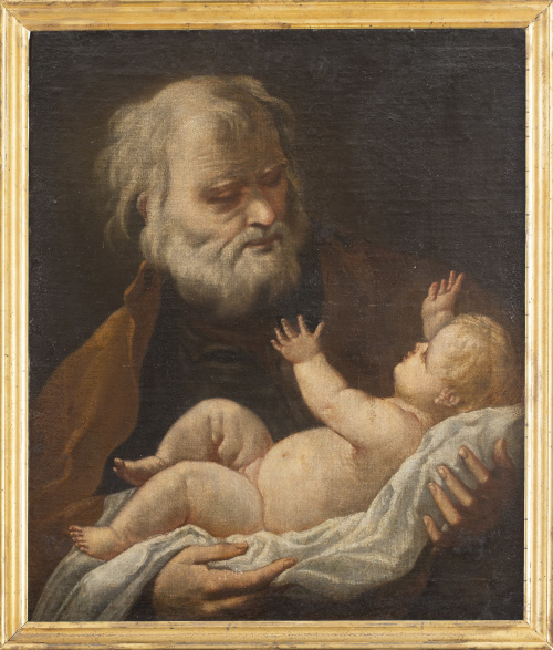 ESCUELA ROMANA, H. 1706San José con el Niño