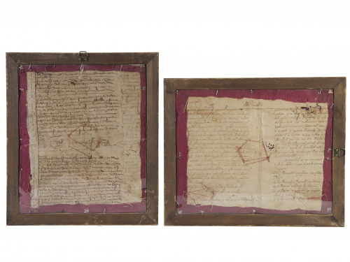 Importante pareja de relicarios.Castilla, mediados del S.