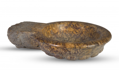 Pila para agua bendita barroca.Trabajo español, S. XVII-X