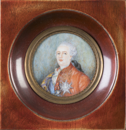 M. MICHEL (Escuela francesa, h. 1800)Retrato de Luis XVI