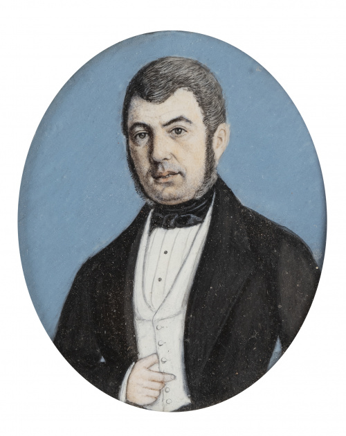 ESCUELA FRANCESA, H. 1934Retrato de un noble caballero