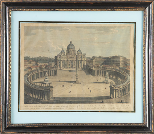 PIETRO RUGA (inc) y LUIGI MAGOZI (dib)"Veduta esterna del