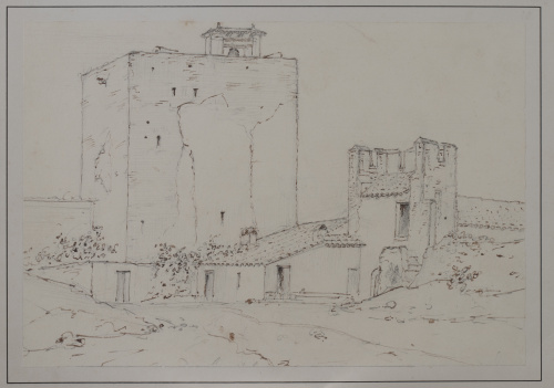 GENARO PÉREZ VILLAAMIL (1807-1854)Torre de la Alhambra co