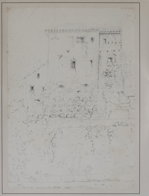 GENARO PÉREZ VILLAAMIL (1807-1854)Vista de torre desde el