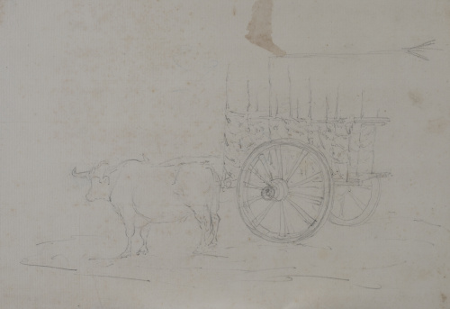 GENARO PÉREZ VILLAAMIL (1807-1854)Carro de bueyes