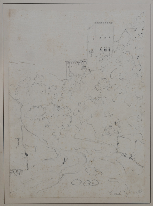 GENARO PÉREZ VILLAAMIL (1807-1854)Vista de la Torre de Co