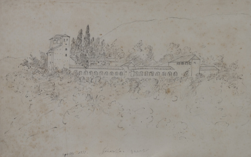 GENARO PÉREZ VILLAAMIL (1807-1854)Vista del Generalife