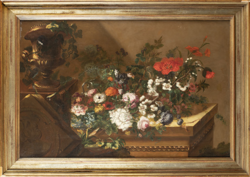 SALVADOR MOLET (Barcelona, 1773-1836)Bodegón de flores so