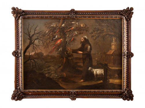 ESCUELA ESPAÑOLA, SIGLO XVIISan Francisco predicando a la