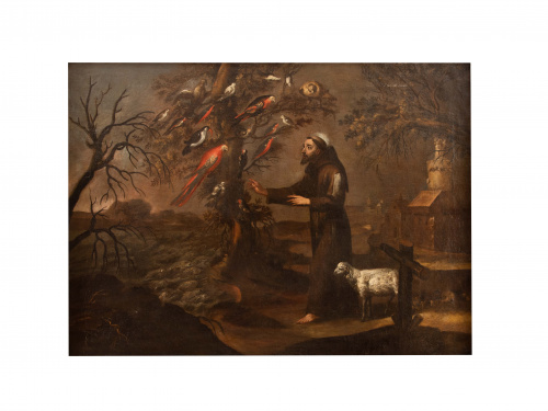 ESCUELA ESPAÑOLA, SIGLO XVIISan Francisco predicando a la